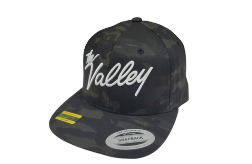 'The Valley' Black Camo Snapback