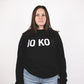 Jo Ko Black Crewneck