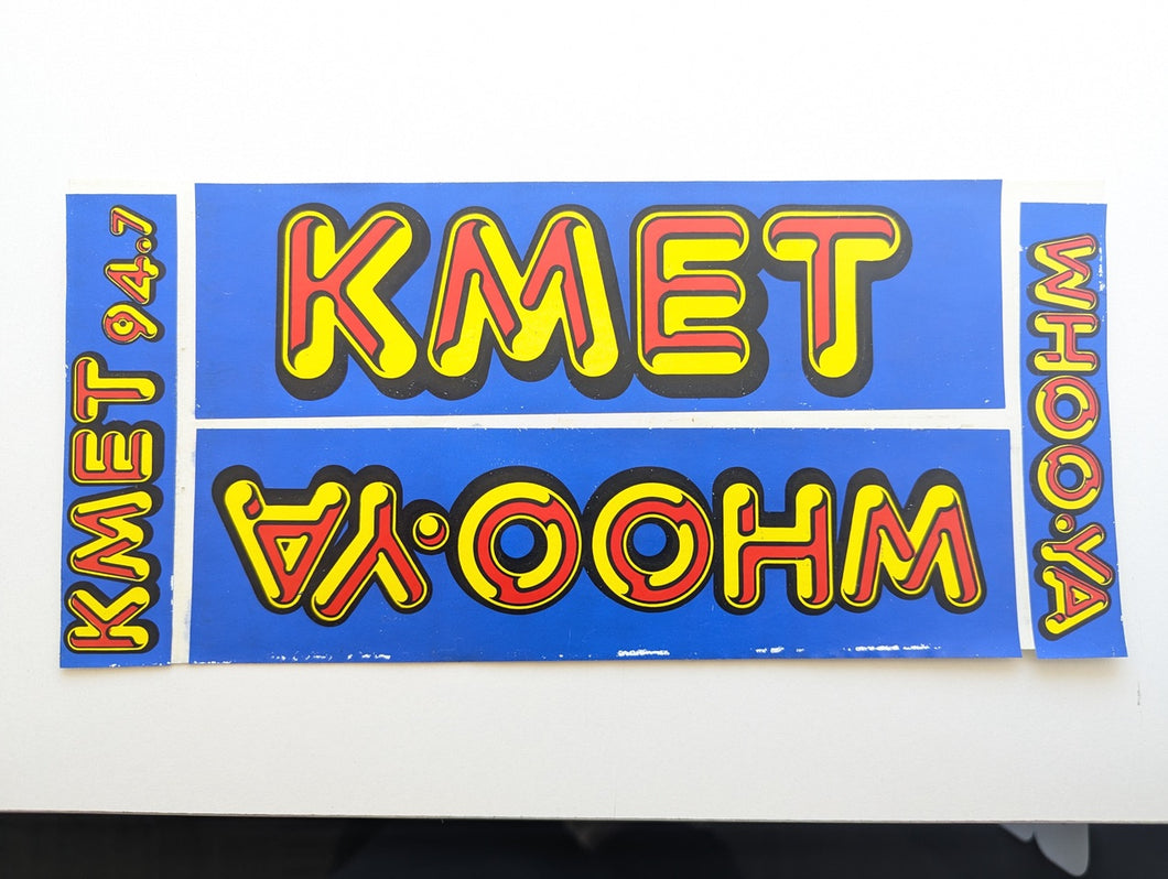 Blue KMET WHOO-YA