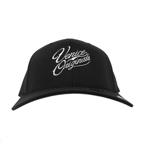 Venice Originals Script Black Flex Fit Hat